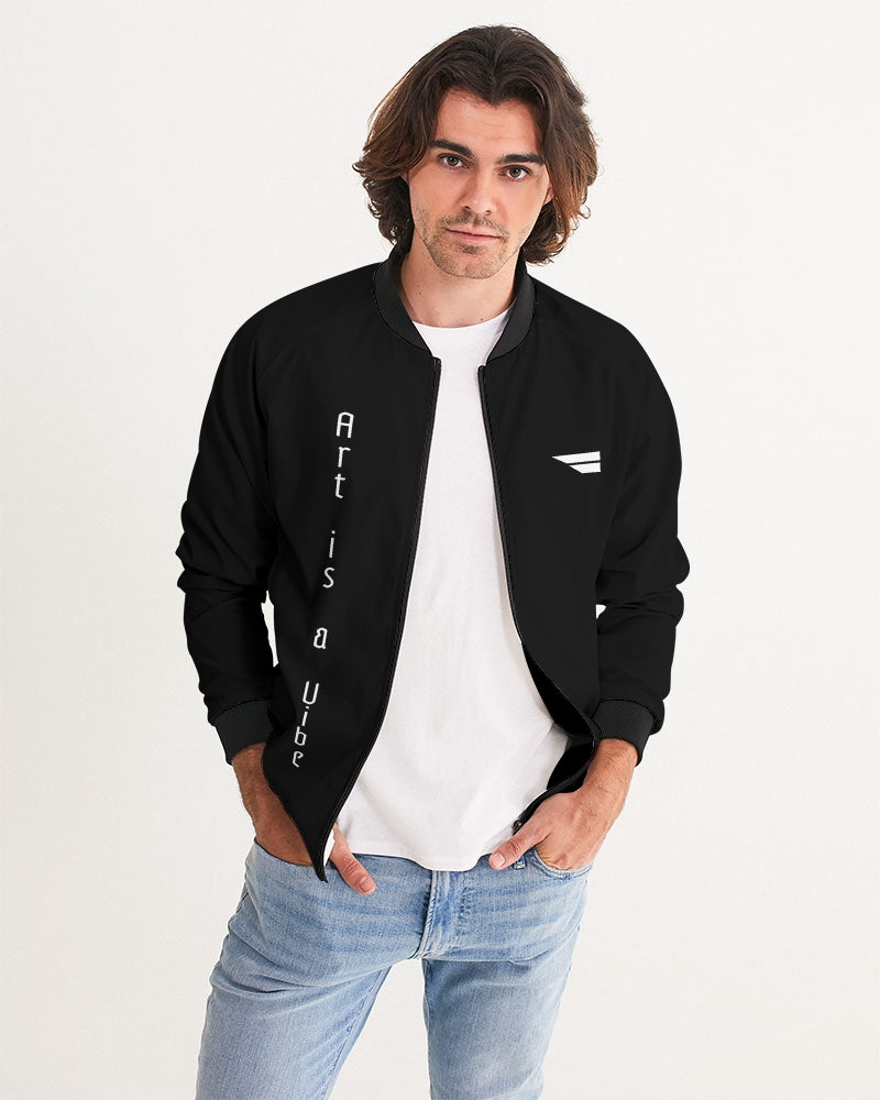 Art is a Vibe Men's Black Bomber Jacket | GENESYS 2.0