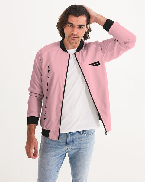 Art is a Vibe Men's Light Pink Bomber Jacket | GENESYS 2.0