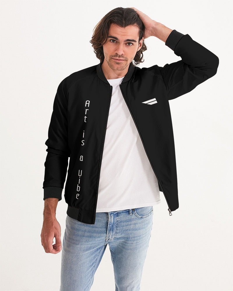 Art is a Vibe Men's Black Bomber Jacket | GENESYS 2.0