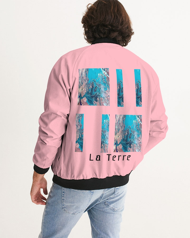 Art is a Vibe Men's Light Pink Bomber Jacket | GENESYS 2.0